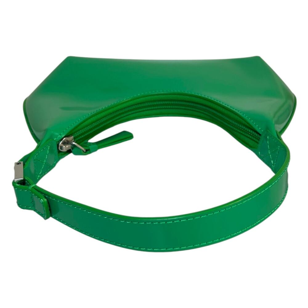BY FAR, Women's 'Amber' Mini Patent Leather Shoulder Bag, Bright Green, One Size - Picture 7 of 10